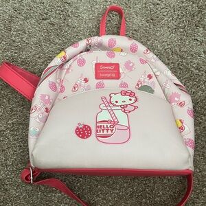 Loungefly Hello Kitty Backpack with Strawberry Milk